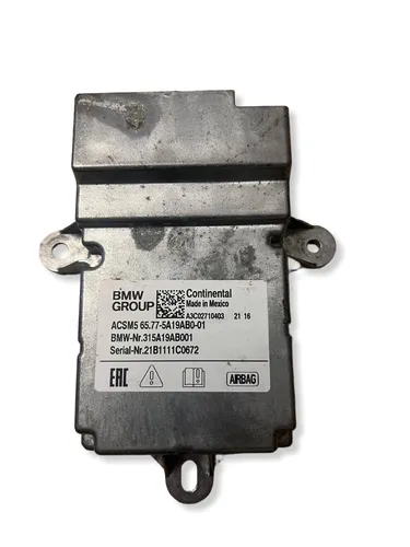 5A19AB0 BMW 5 G30 G31 G38 Airbag control unit/module