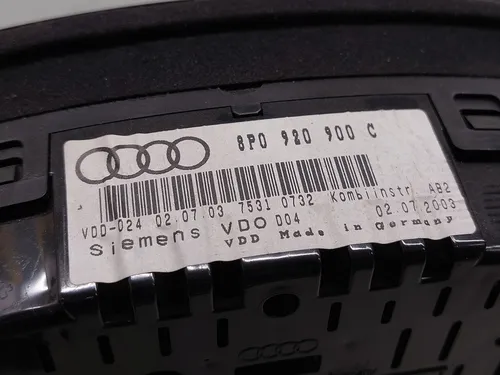 8P0920900C Audi A3 S3 8P Speedometer (instrument cluster)
