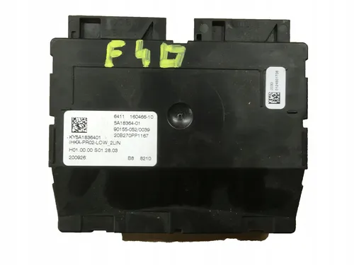 5A18364 BMW 1 F40 Air conditioner control unit module