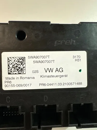 5WA907007T Volkswagen Golf VIII Climate control unit