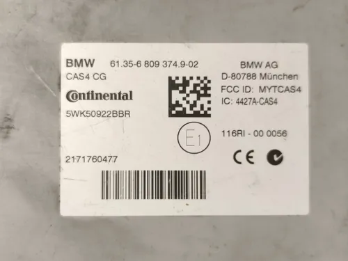 6809374 BMW 5 F10 F11 CAS control unit/module