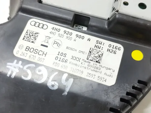 4H0920900A Audi A8 S8 D4 4H Speedometer (instrument cluster)
