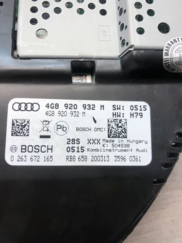 4G8920932M Audi A6 S6 C7 4G Speedometer (instrument cluster)
