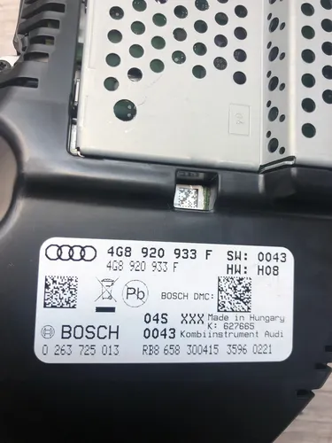 4G8920933F Audi A6 S6 C7 4G Speedometer (instrument cluster)