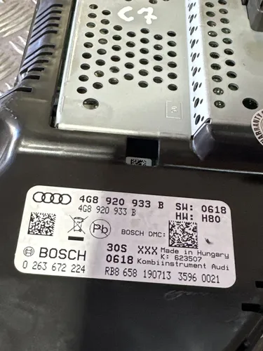 4G8920933B Audi A6 S6 C7 4G Speedometer (instrument cluster)